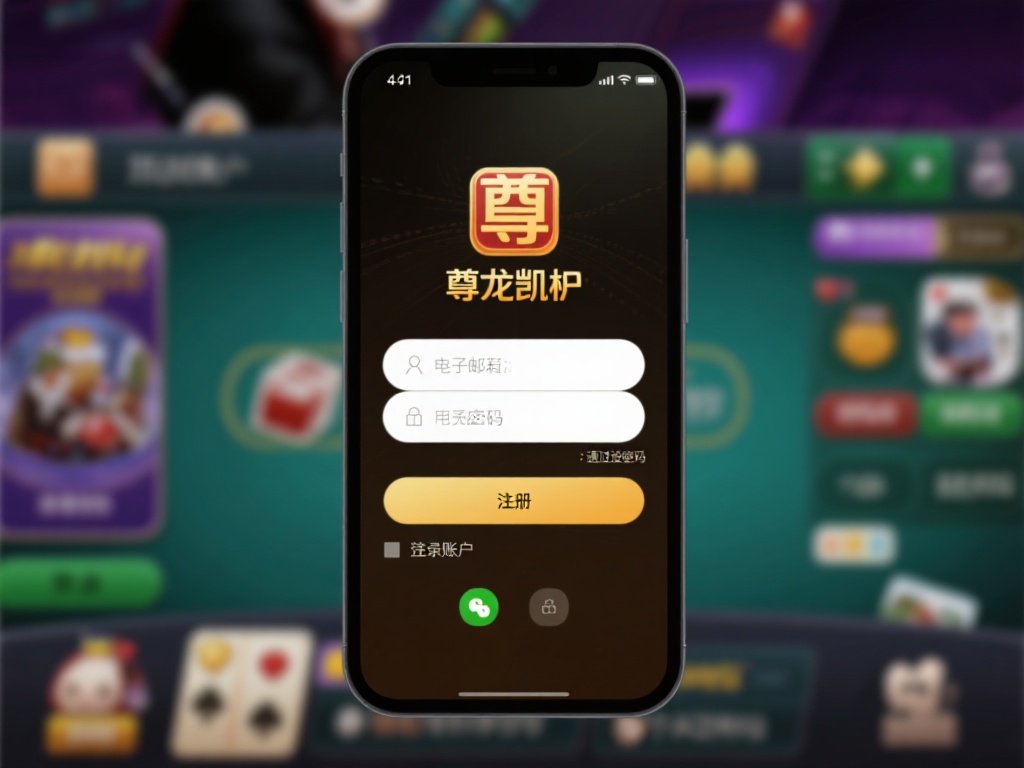 4.注册登录账户
安装完成后，打开尊龙凯时APP